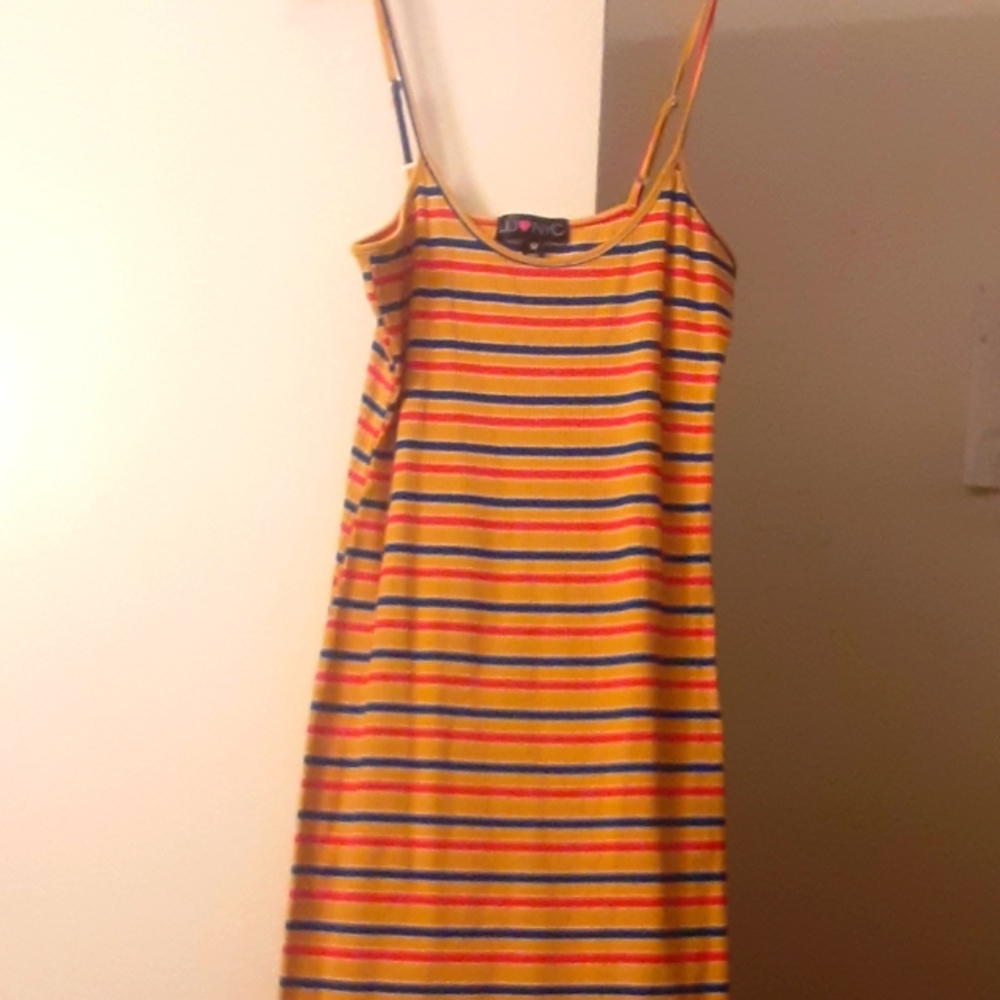 Knee Length Striped Dress
